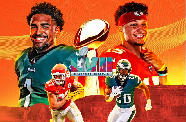 Este domingo 12 de febrero de 2023, los Kansas City Chiefs de Patrick Mahomes se enfrentan a los Philadelphia Eagles de Jalen Hurts en el State Farm Stadium en la ciudad de Glendale, Arizona. | Crédito: NFL.com