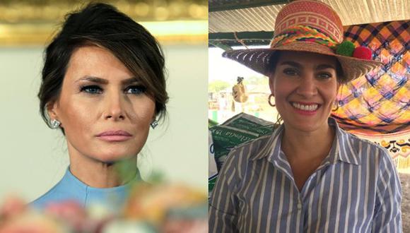 Periodista colombiana ofende a Melania Trump y luego se excusa