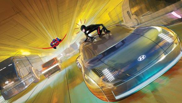 Auto volador que aparece en Spider-Man Across the Spider-Verse es desarrollado por Hyundai