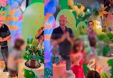 Mira la increíble fiesta de cinco años que organizó Ricardo Morán a sus hijos | VIDEO