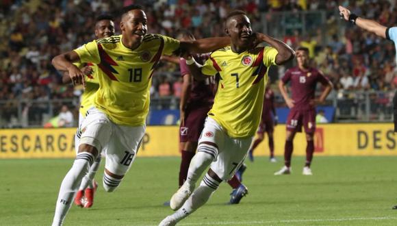 Colombia se impuso por 2-0 ante Venezuela por la cuarta fecha del hexagonal final del Sudamericano Sub 20 (Foto: agencias)