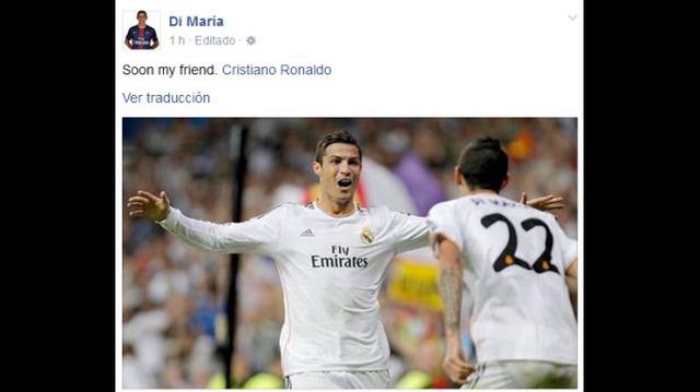 Ángel di María y el mensaje de un hacker a Cristiano Ronaldo - 2