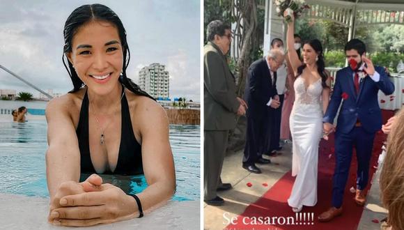 Fabianne Hayashida contrajo matrimonio este sábado con su novio Mario Rangel Carrera. (Foto: Instagram @fabiannehayashida)