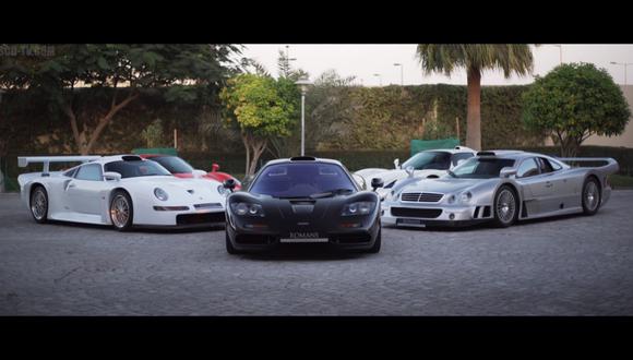 Esta colección incluye modelos como el Porsche 911 GT1, McLaren F1 o el Mercedes-Benz CLK GTR. (Fotos: YouTube).