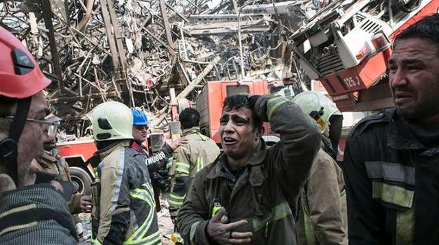 Irán: Colapso de edificio en llamas mata a más de 20 bomberos - 6