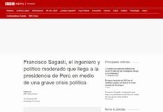 Así informó la prensa internacional la asunción de Francisco Sagasti como presidente | FOTOS