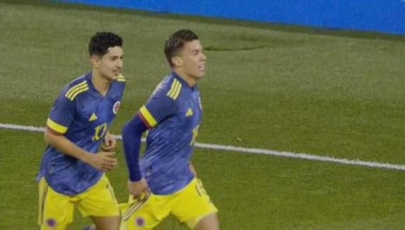 Mateus Uribe marcó el 1-0 de Colombia ante Ecuador. (Foto: captura)