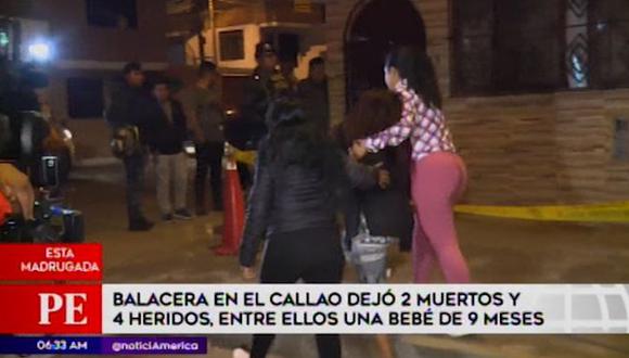 El conductor de un vehículo y una mujer son las víctimas tras balacera en la Ciudad del Pescador, en el Callao. (Captura: América Noticias)