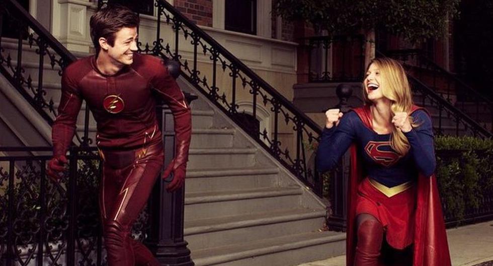 Grant Gustin es Flash y Melissa Benoist es Supergirl (Foto: Variety)