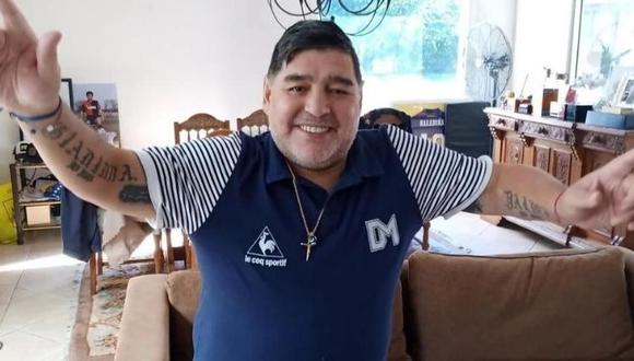 Diego Maradona publicó video en Instagram mandando fuerzas a las personas que luchan contra el coronavirus. (Foto: Agencias)