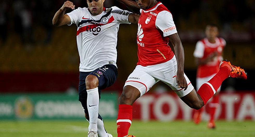 Santa Fe entrega puntoa a Cerro Porteño en el debut de ambos en Copa Libertadores. (Foto: EFE)