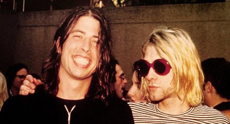El día que Kurt Cobain besó a Dave Grohl. (Foto: Difusión)