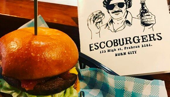 Una hamburguesería que lleva el nombre inspirado en el narcotraficante colombiano ha creado polémica en Australia. (Pablo's Escoburgers)