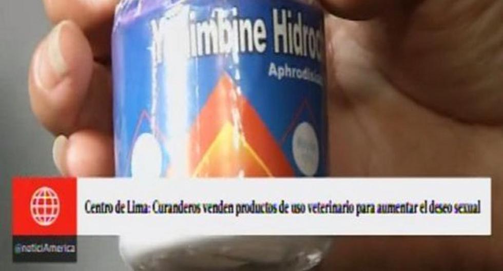 Los productos como yohimbine y otros que se ofrecían en el negocio están prohibidos, ya que incluso pueden producir infartos. (Foto: Captura)