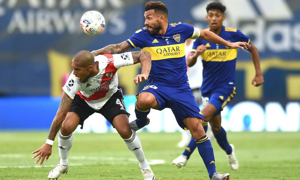 Boca y River igualaron 1-1 en La Bombonera. (Foto: EFE)