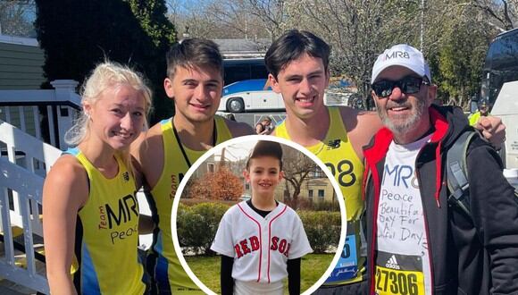 Henry Richard perdió a su hermano, Martin, la tarde del lunes 15 de abril de 2013 en el atentado de la maratón de Boston. Ahora, nueve años después, completó la carrera para rendirle homenaje a él y al resto de víctimas de aquel ataque terrorista. | Crédito: @team_mr8 / Instagram