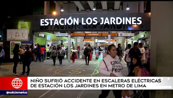 Según la madre del menor, Silvia Valle,&nbsp; el pie de su hijo quedó atrapado en las escaleras eléctricas de la estación. (Video: América Noticias)