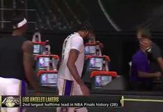 Lakers vence por 28 puntos al descanso, la segunda diferencia más grande en la historia de las NBA Finals