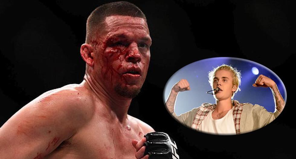 Nate Diaz de UFC haría que Justin Bieber la pase mal si se lo encuentra. (Foto: Getty Images)