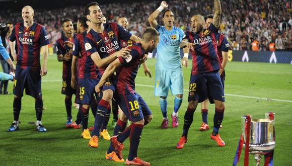 Barcelona: imágenes inéditas de festejo de Copa del Rey (VIDEO)