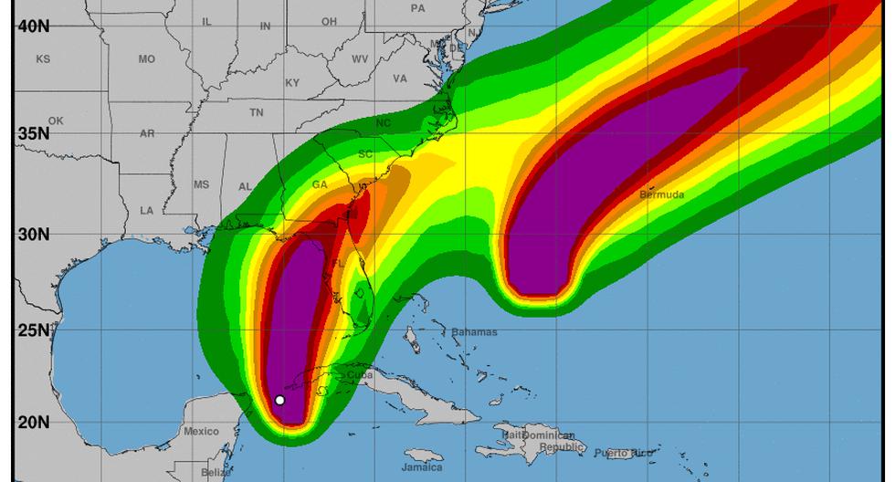 Italia Hurricane Live |  Florida |  Cuba: Path of Tropical Storm Threatening America |  Tropical Depression Ten |  NHC |  storm |  USA |  air |  Live |  the world