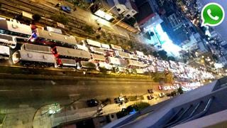 Tráfico en Av. Brasil por andamios para Parada Militar [FOTOS]