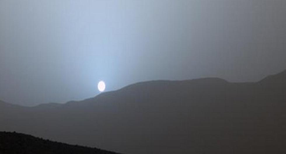 Impresionante puesta de sol en Marte. (Foto: Twitter)