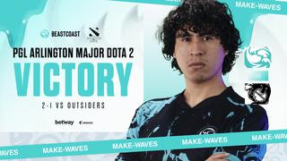 Dota 2 Arlington Major: Beastcoast derrotó al ruso Outsiders y aseguró US$25.000 en el torneo