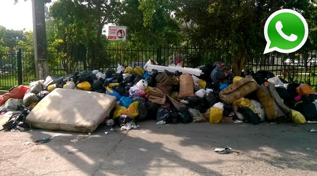WhatsApp: así lucen calles por falta de recojo de basura en SMP - 1