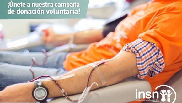 El horario de atención en el banco de sangre del INSN-San Borja es de lunes a domingo de 7 a.m. a 7 p.m.