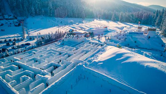 Snowlandia: Conoce el laberinto de nieve más grande del mundo | Foto: Snowland