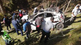 Pasco: un policía muere y otros dos resultan heridos tras despiste de una camioneta