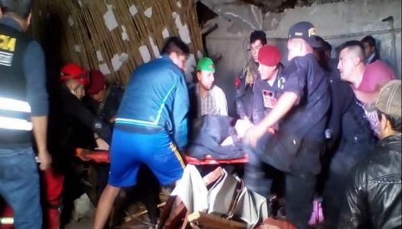 Publicaron lista de heridos por colapso de pared en un hotel de Abancay. (Foto: Indeci)