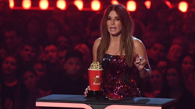 Sandra Bullock en los MTV Movie & TV Awards 2019. (Foto: Agencias)
