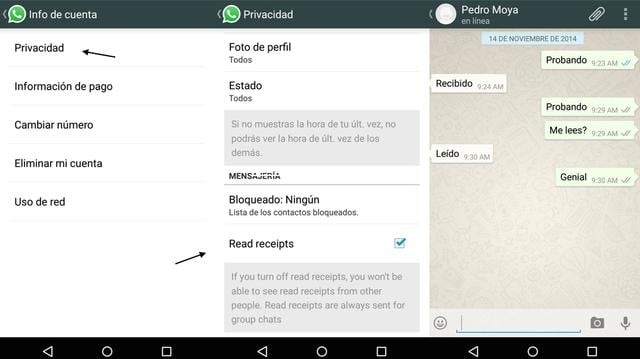 WhatsApp: nueva actualización permite anular doble check azul - 2