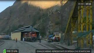 Matucana: vagones de tren bloquearon vías de evacuación tras serie de sismos