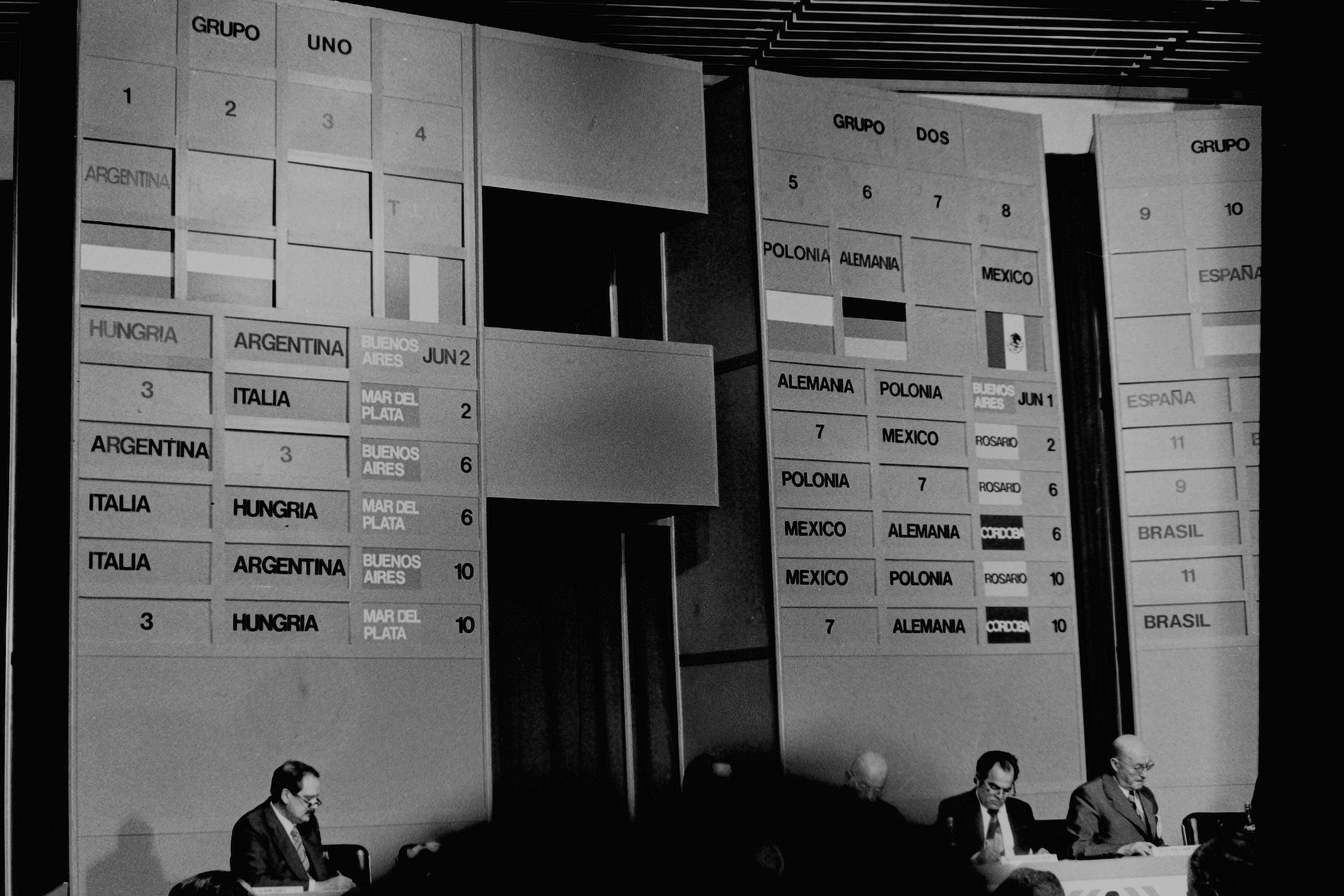 Sorteo del Mundial Argentina 1978. (Foto: GDA/ La Nación)