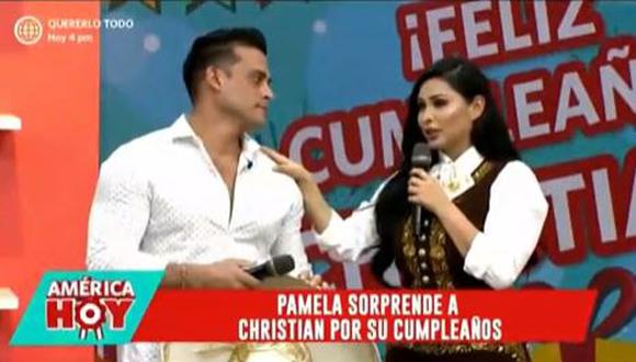 Pamela Franco se vistió de mariachi para sorprender a Christian Domínguez por su cumpleaños. (Foto: captura de video)