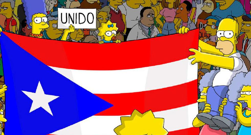 Los Simpson tuvieron esta gran idea para apoyar a Puerto Rico. (Foto: tWITTER)