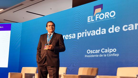 Oscar Caipo, presidente de Confiep. (Foto: Confiep)