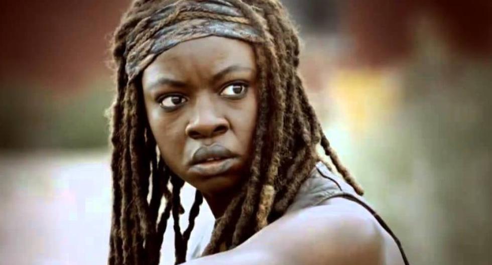 Danai Gurira como Michonne en The Walking Dead. (Foto: AMC)
