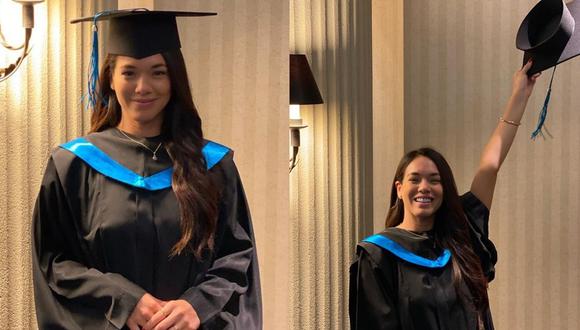 Jazmín Pinedo se graduó en la carrera de Publicidad y lo celebró a lo grande. (Foto: Instagram)