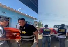La Libertad: Policía realiza intervención en velorio y se lleva ataúd