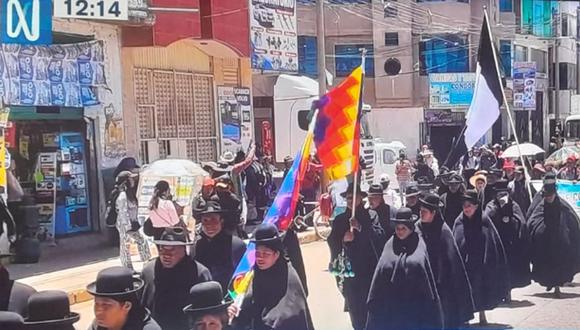Pobladores acatan paro en Puno a un año de la muerte de manifestantes en protestas contra Dina Boluarte | Captura Canal N