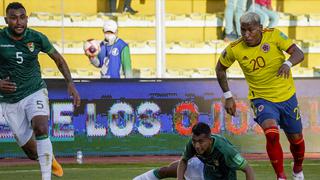 Colombia empató 1-1 con Bolivia en la altura de La Paz por las Eliminatorias