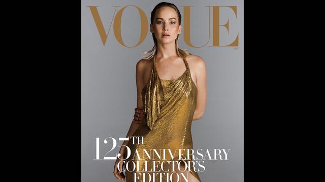 Jennifer Lawrence protagoniza cuatro portadas en aniversario de revista Vogue