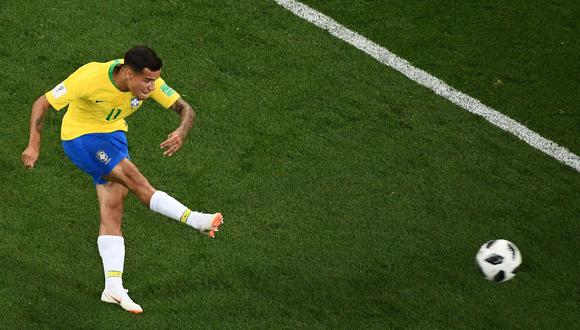 Brasil vs. Suiza: Philippe Coutinho marcó impresionante gol en el Mundial Rusia 2018. (Foto: AFP)