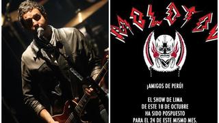 Molotov postergó su concierto en el Perú