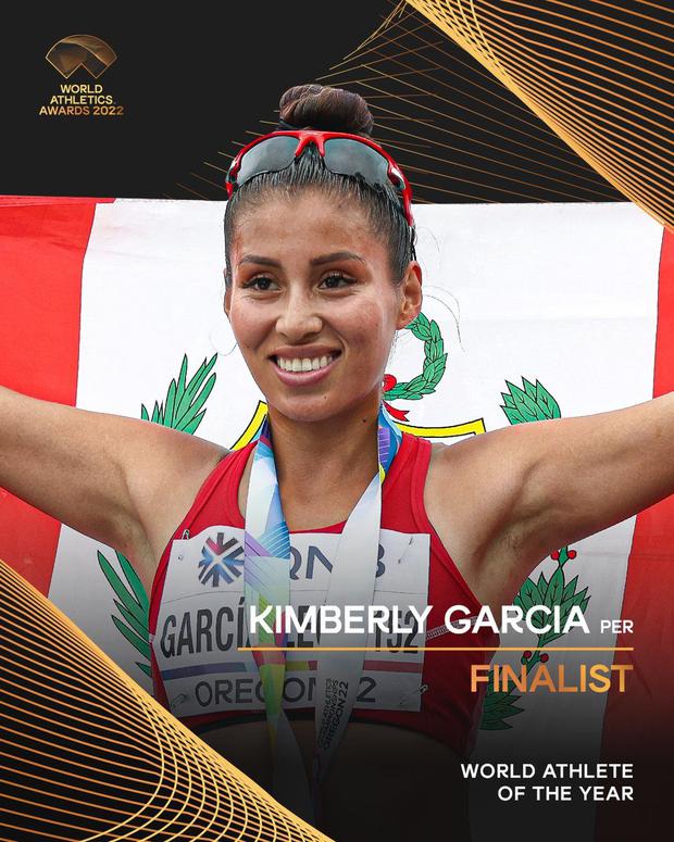 Kimberly García finalista en los World Athletics Awards 2022. (Foto: Twitter)