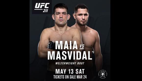 UFC: Demian Maia peleará contra Jorge Masvidal el 13 de mayo
